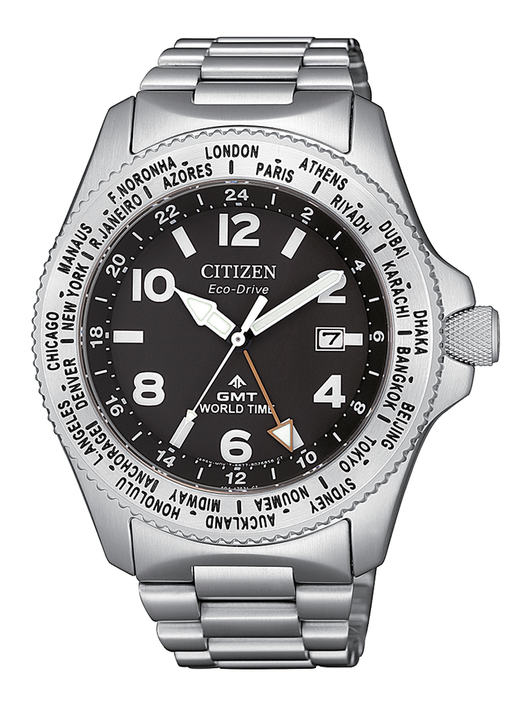 CITIZEN Orologio GMT WORLDTIME EcoDrive Uomo – Codice: BJ7100-82E –  L'Emporio dei Preziosi