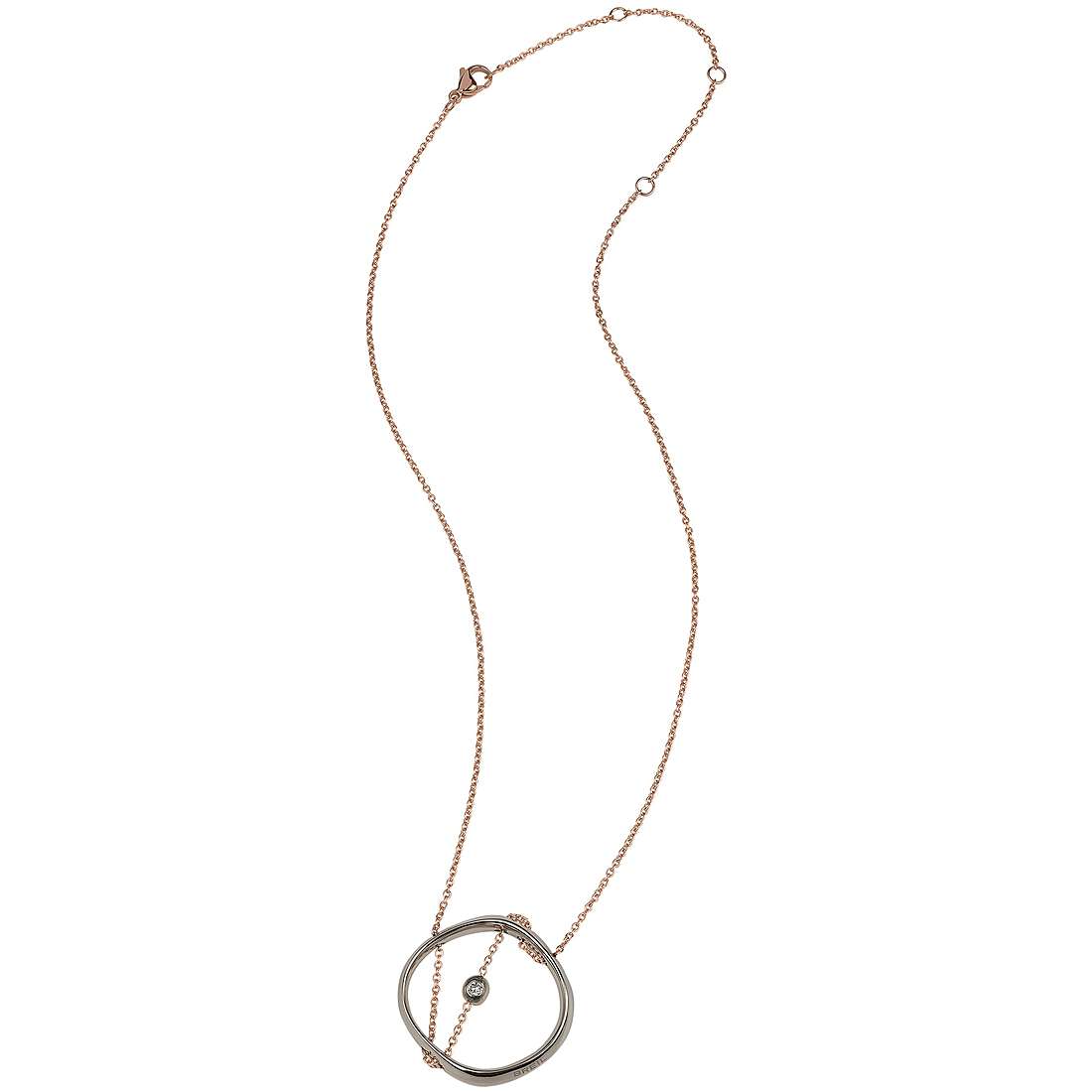 Breil Collezione HOOP Collana Donna Maxi In Acciaio - Gioiello A Maglie Ovali